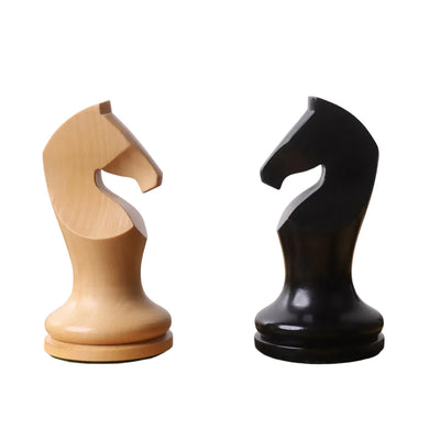 Zadar Minimalist Ebonised Boxwood Chessmen - CHESSMAZE STORE UK