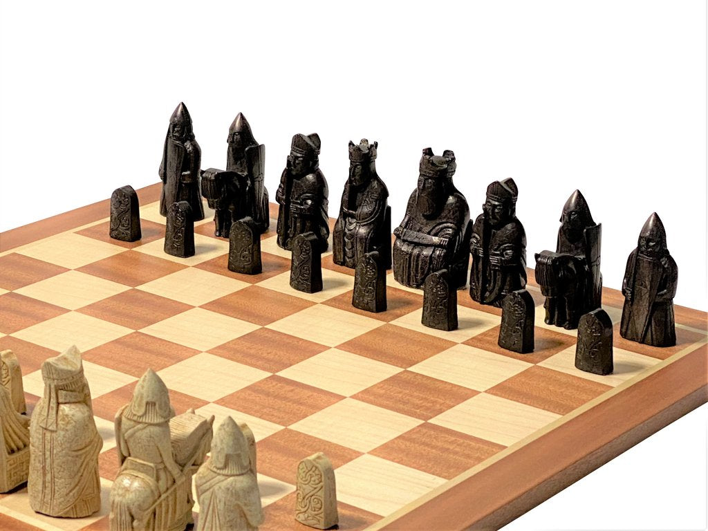 Isle Of 2024 Lewis Chess Set Game Ambassador Historical Wooden Chessboard Wood GF037