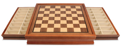 20" Drawer Chess Board & 3.5" Classic Acacia Chess Pieces -  CHESSMAZE STORE UK 