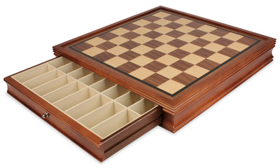 20" Drawer Chess Board & 3.5" Classic Acacia Chess Pieces -  CHESSMAZE STORE UK 